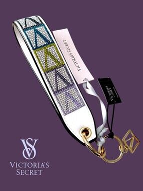 Victoria's Secret Rhinestone Keychain Wristlet Strap
